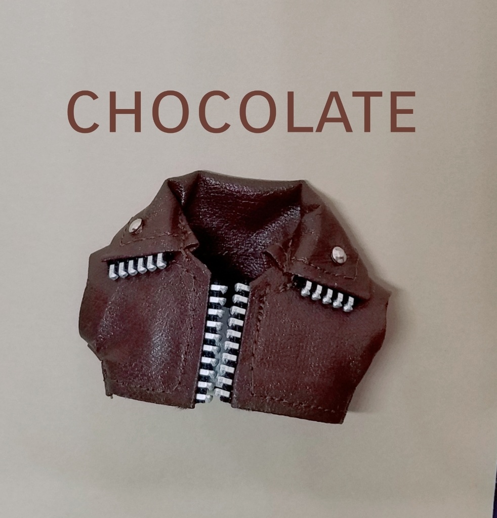 ぬい服 レザージャケット 10cmサイズ