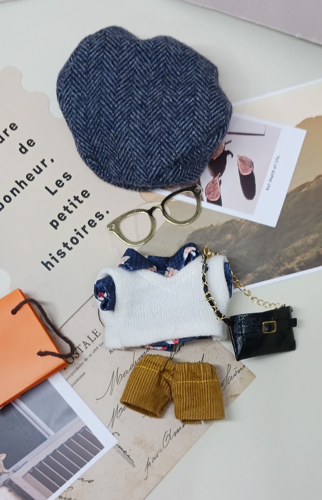 ぬい服 ハンチング帽 トレンチコート レザーバッグ 10cm 12cmサイズ