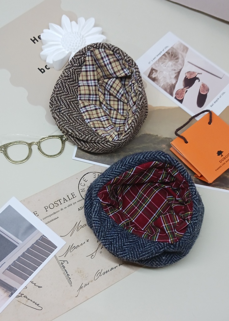 ぬい服 ハンチング帽 トレンチコート レザーバッグ 10cm 12cmサイズ