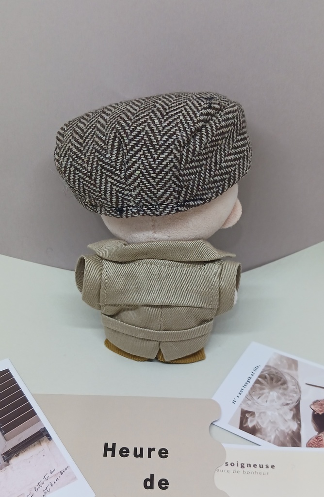 ぬい服 ハンチング帽 トレンチコート レザーバッグ 10cm 12cmサイズ