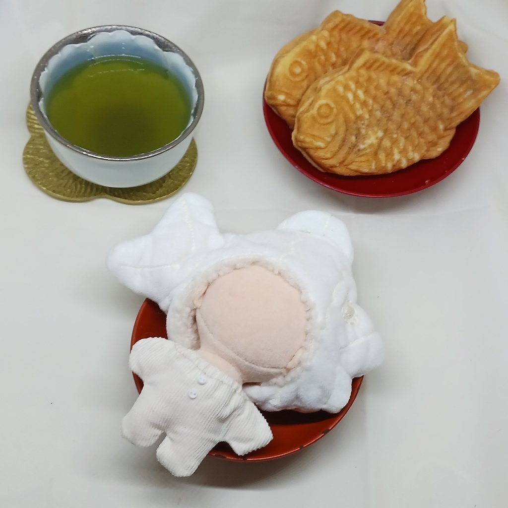 ぬい服 たい焼き 10cm 12cm サイズ