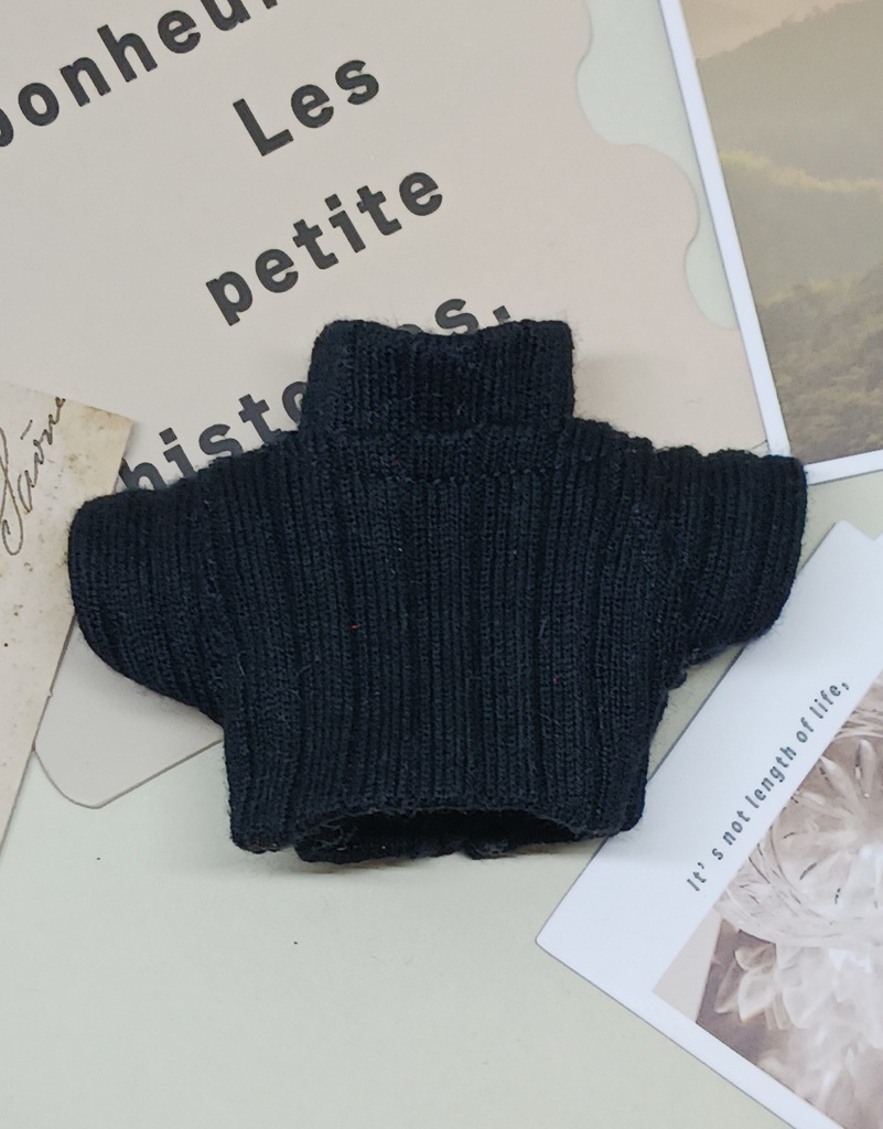 ぬい服 タートルネックリブニットセーター 10cm 12cm サイズ