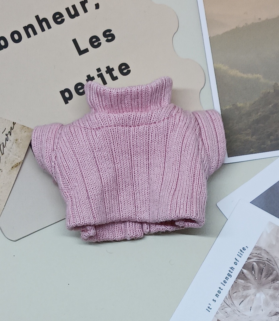 ぬい服 タートルネックリブニットセーター 10cm 12cm サイズ