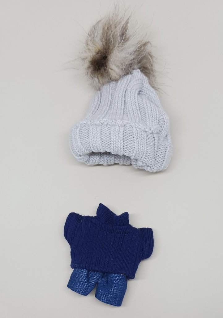 ぬい服 タートルネックリブニットセーター 10cm 12cm サイズ