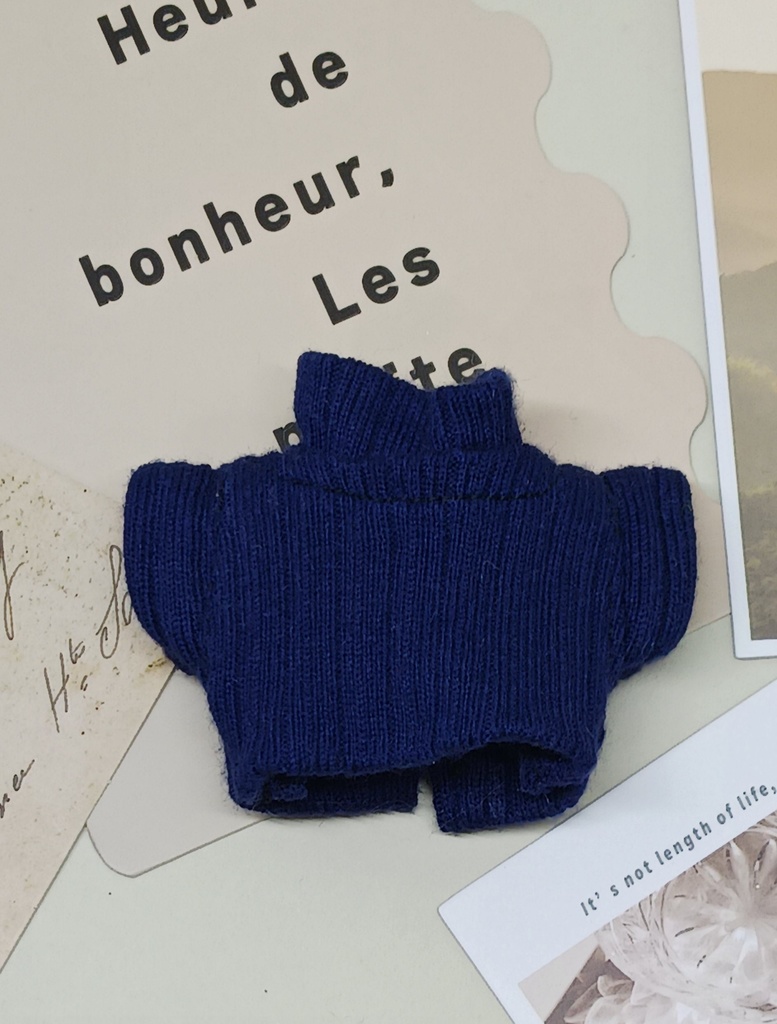 ぬい服 タートルネックリブニットセーター 10cm 12cm サイズ