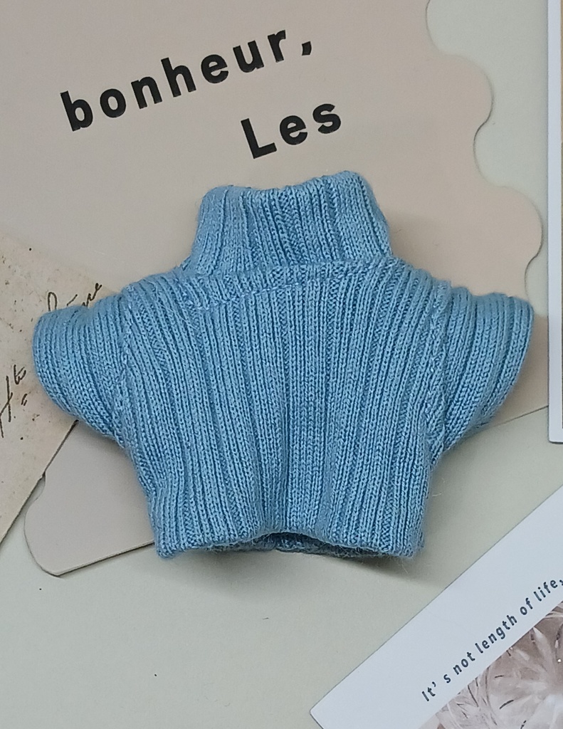ぬい服 タートルネックリブニットセーター 10cm 12cm サイズ