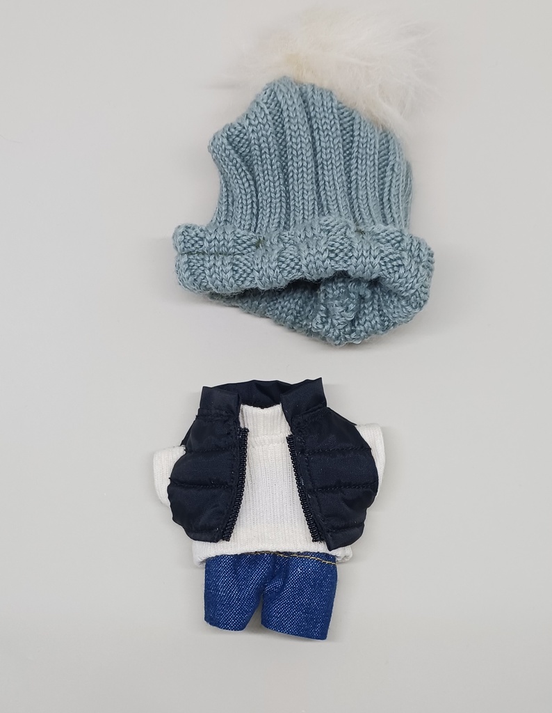 ぬい服 タートルネックリブニットセーター 10cm 12cm サイズ