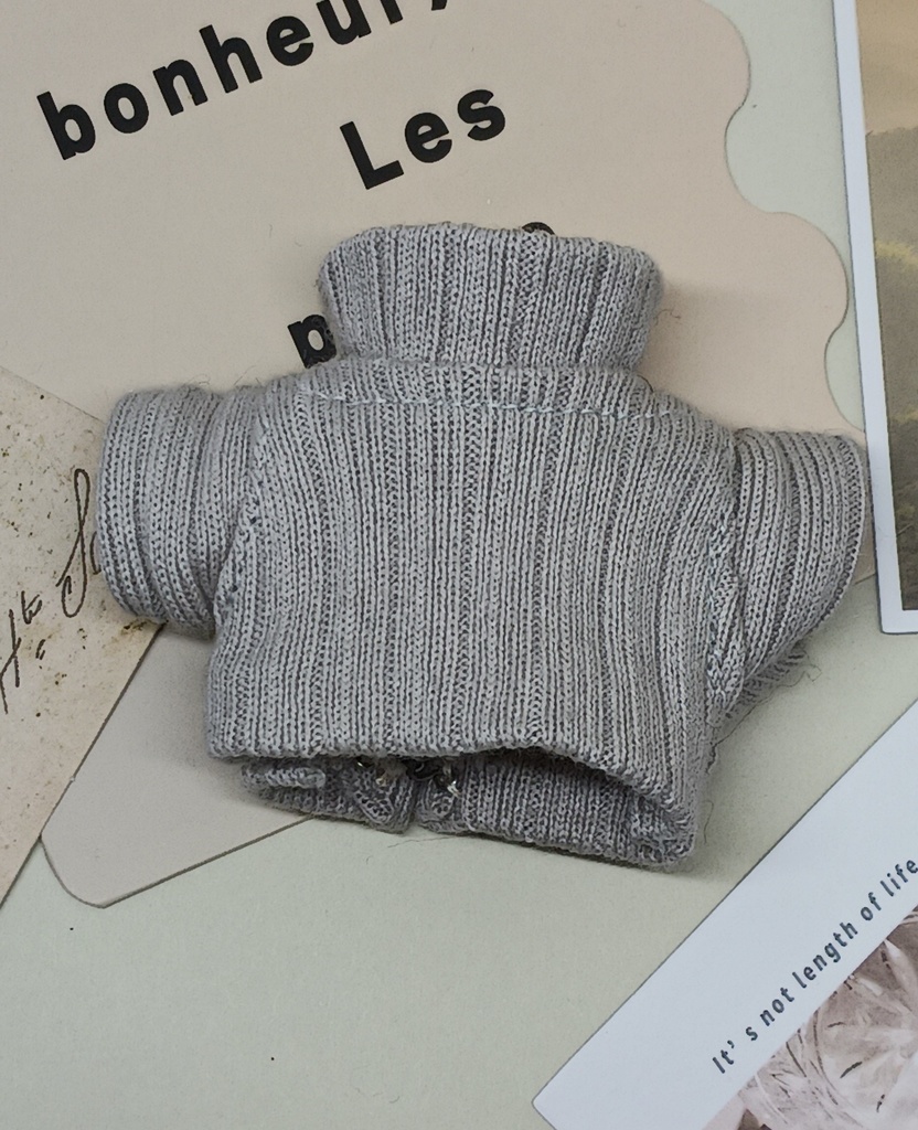 ぬい服 タートルネックリブニットセーター 10cm 12cm サイズ