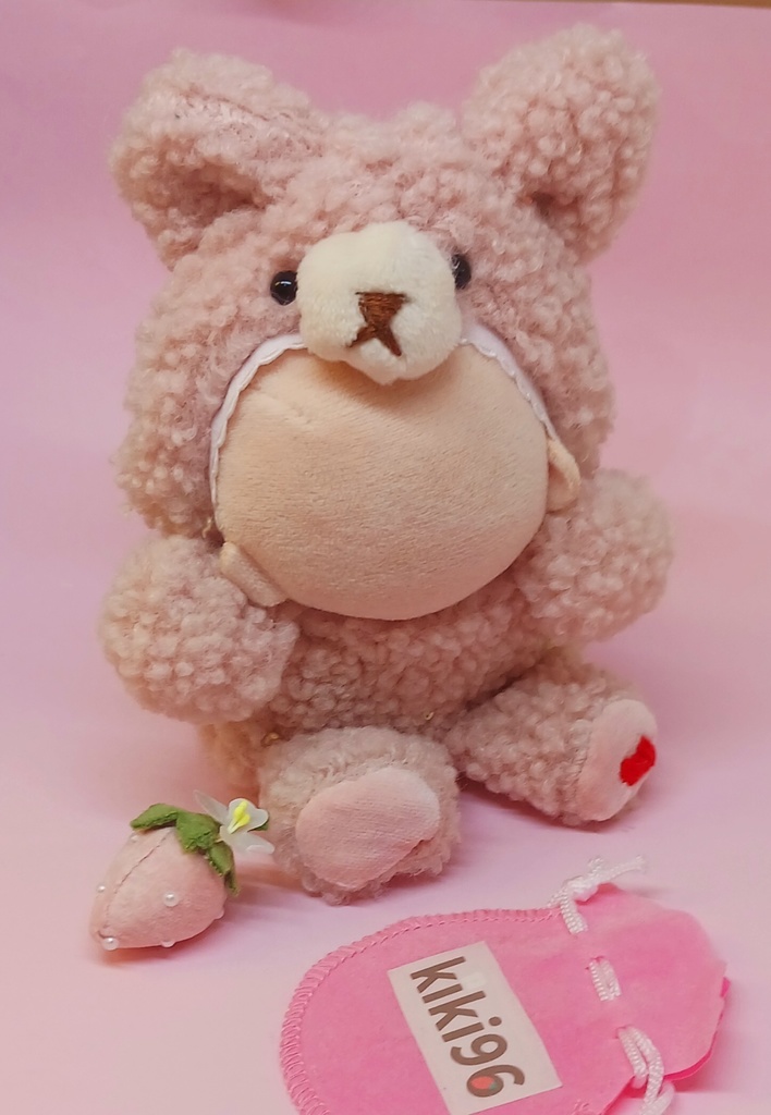 ぬい服 テディベア 着ぐるみ 苺 10cm 12cmサイズ