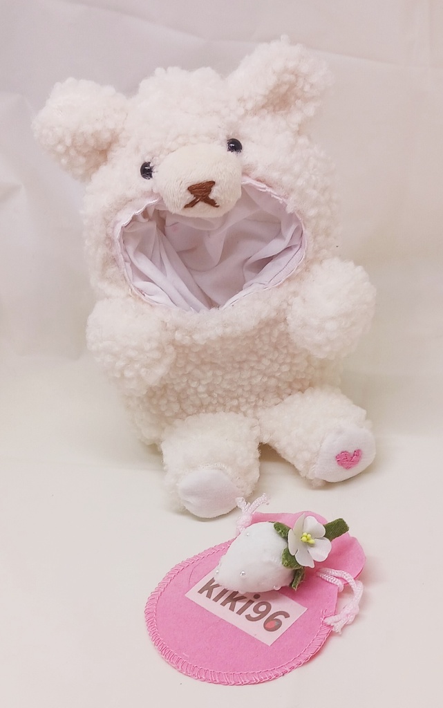 ぬい服 テディベア 着ぐるみ 苺 10cm 12cmサイズ
