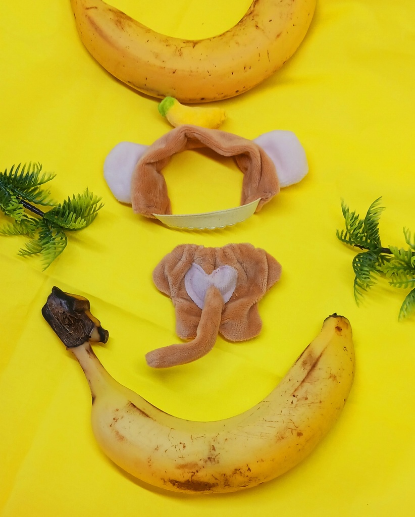 ぬい服 モンキー バナナ セット 10cm 12cmサイズ