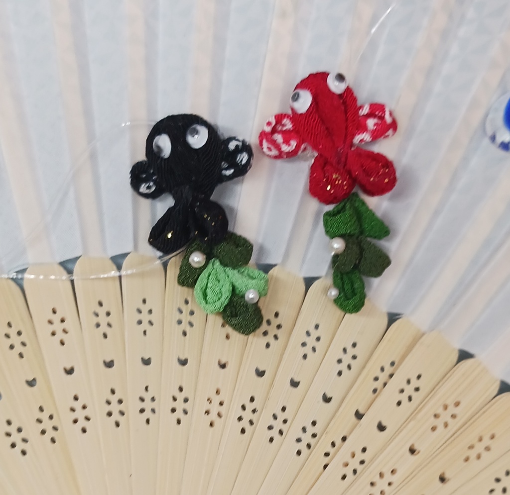 ぬい服 浴衣 かんざし風つまみ細工 10cmサイズ 12cmサイズ