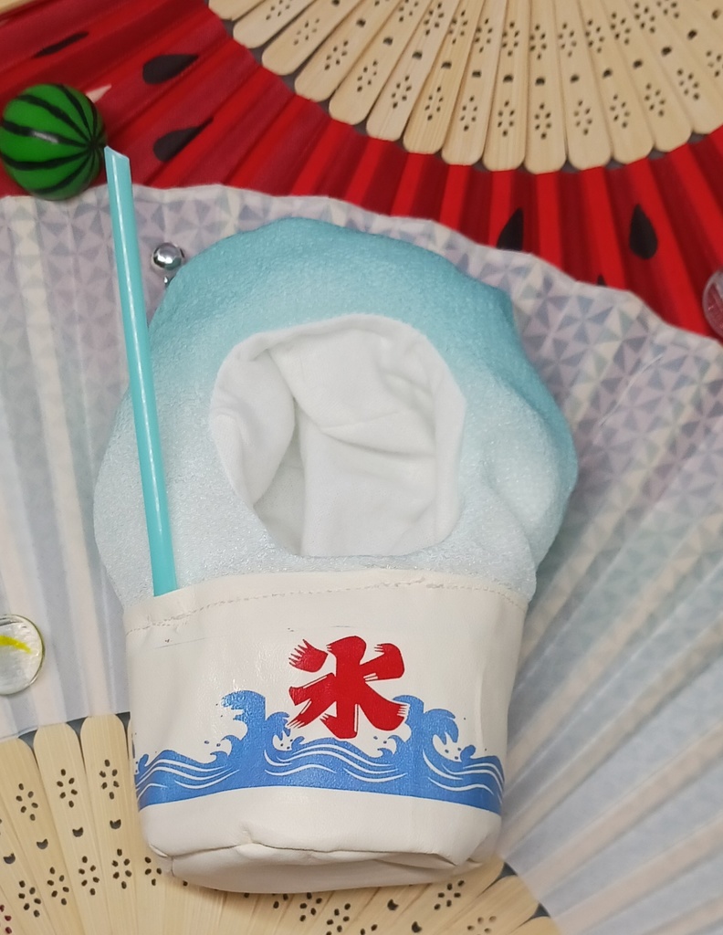 ぬい服 かき氷 タコ焼き 被り物 10cmサイズ 12cmサイズ