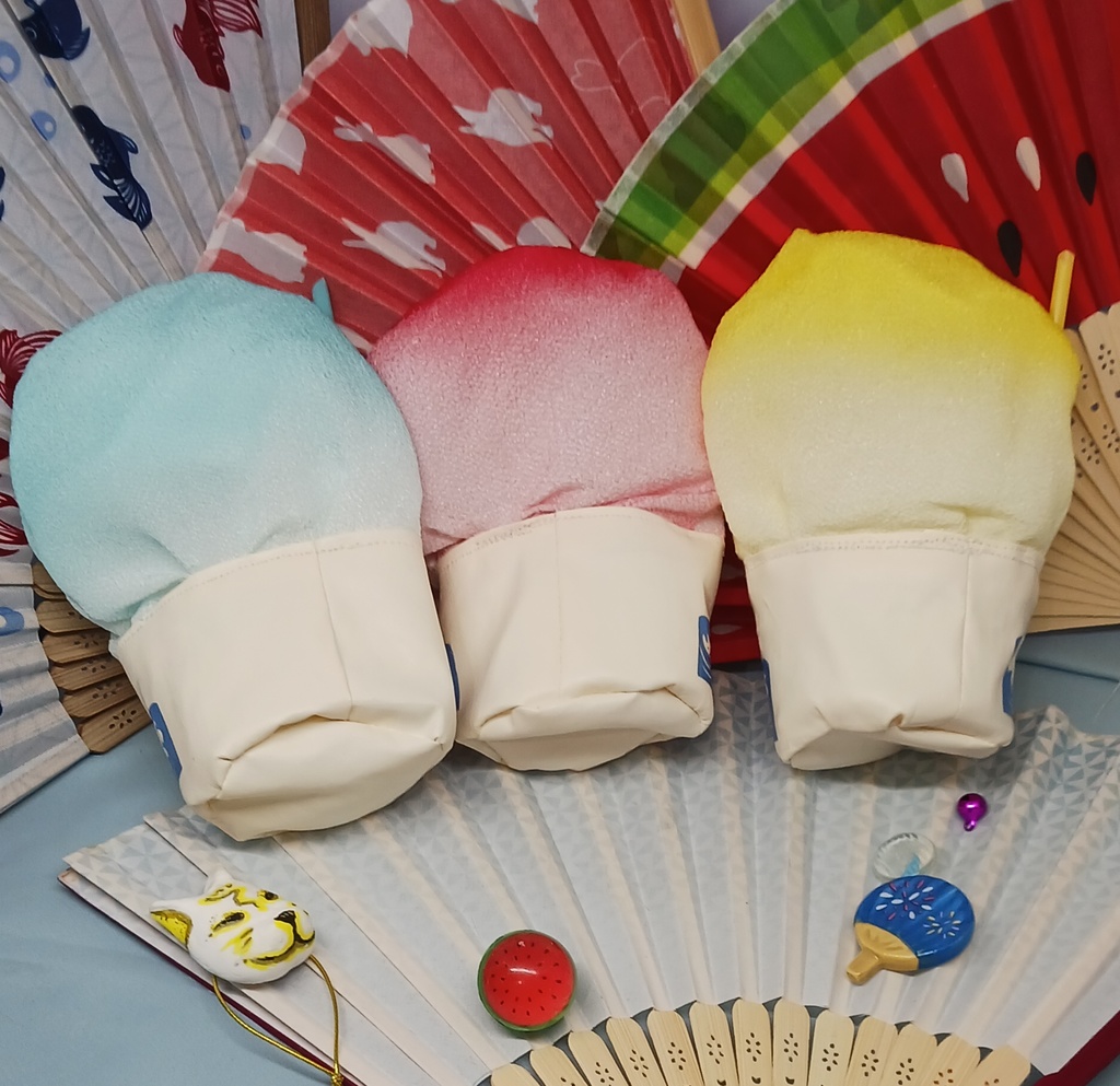 ぬい服 かき氷 タコ焼き 被り物 10cmサイズ 12cmサイズ