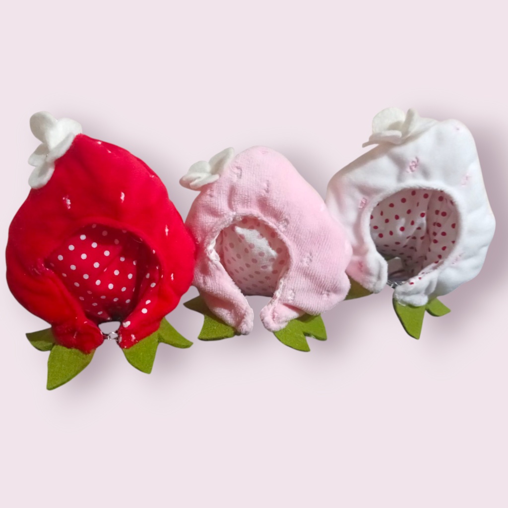 ぬい服 苺被り物 10cm 12cmサイズ