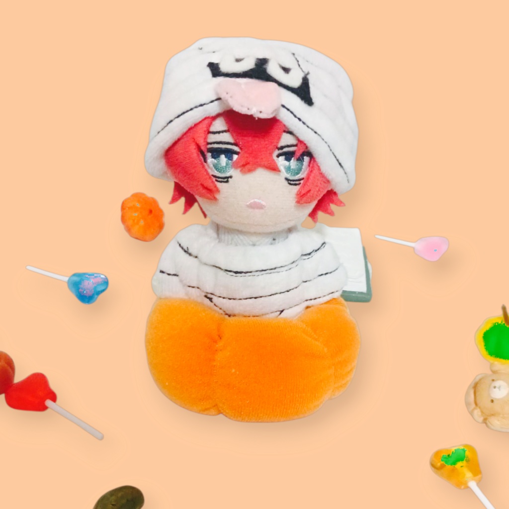 ぬい服 ハロウィン かぼちゃ ミイラ 黒猫 セット 10cm 12cmサイズ