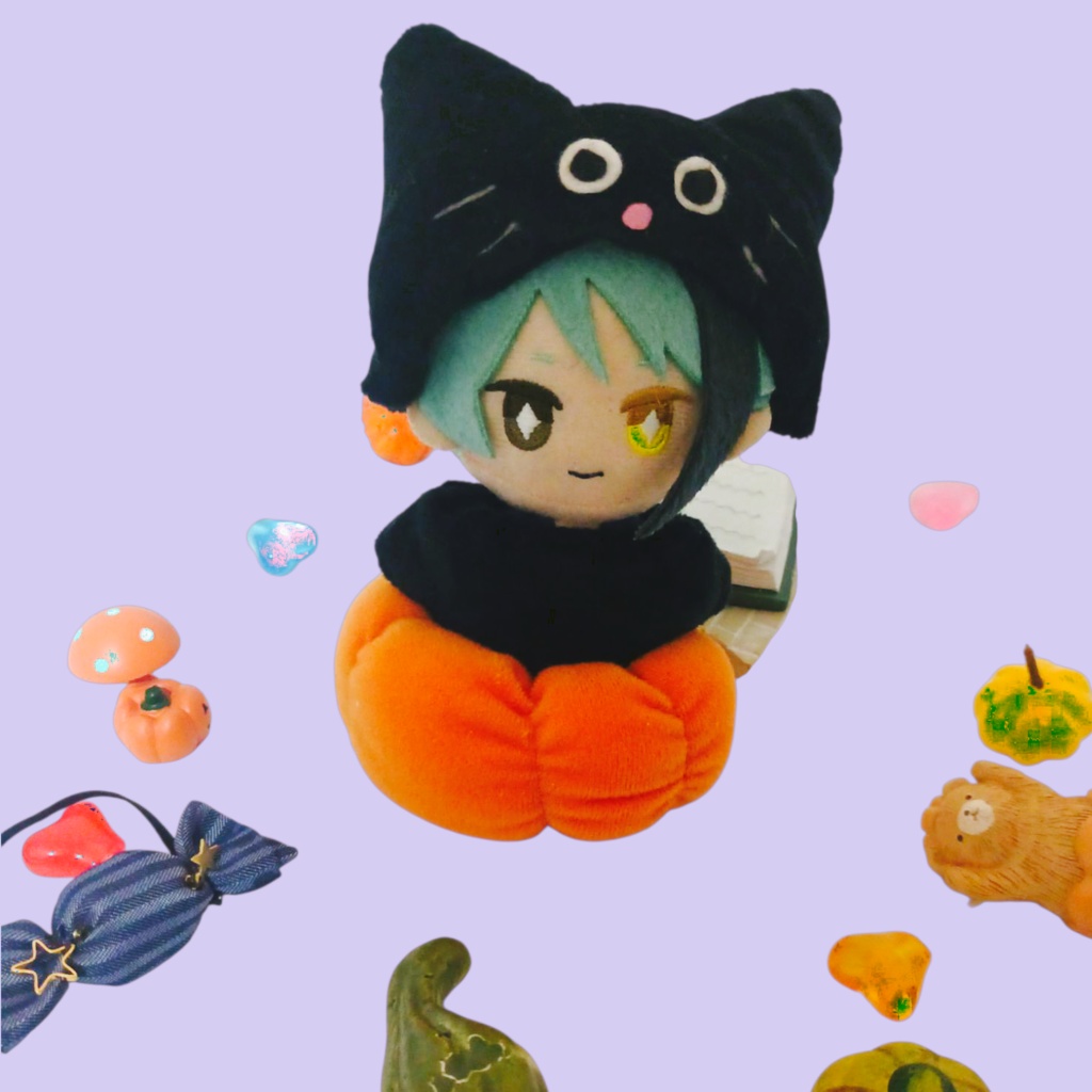 ぬい服 ハロウィン かぼちゃ ミイラ 黒猫 セット 10cm 12cmサイズ