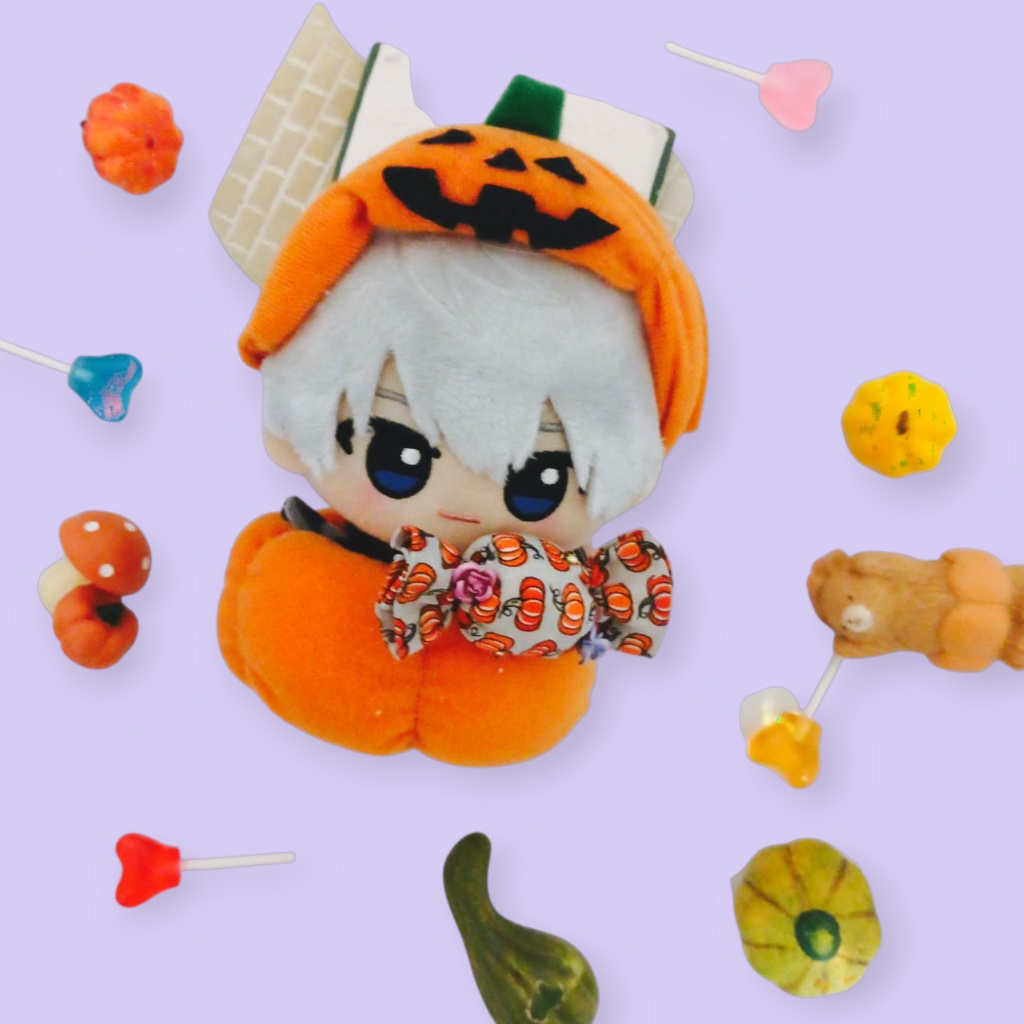 ぬい服 ハロウィン かぼちゃ ミイラ 黒猫 セット 10cm 12cmサイズ