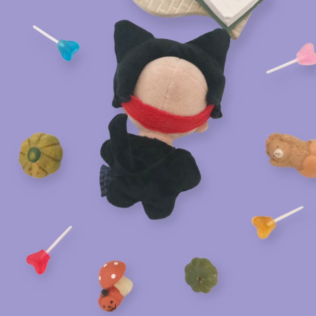 ぬい服 ハロウィン かぼちゃ ミイラ 黒猫 セット 10cm 12cmサイズ