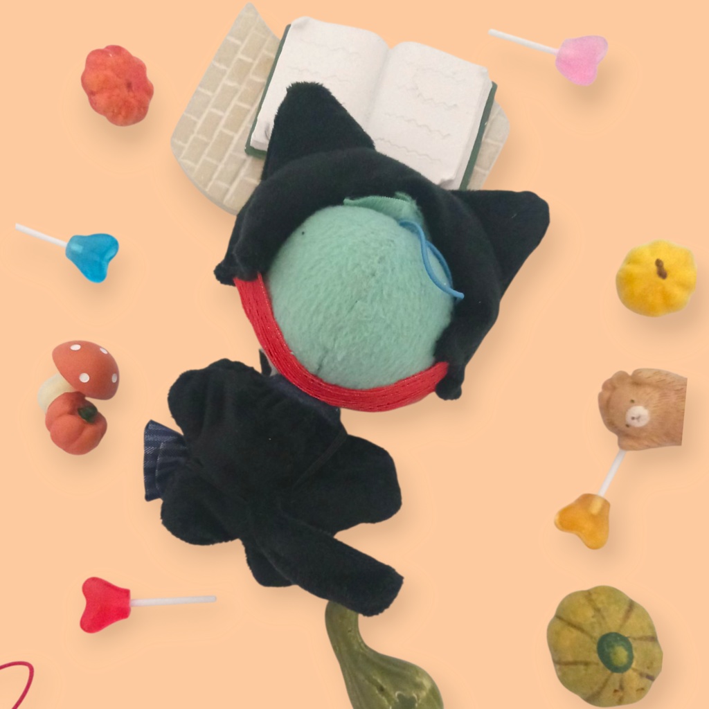 ぬい服 ハロウィン かぼちゃ ミイラ 黒猫 セット 10cm 12cmサイズ