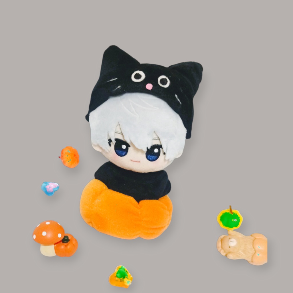 ぬい服 ハロウィン かぼちゃ ミイラ 黒猫 セット 10cm 12cmサイズ