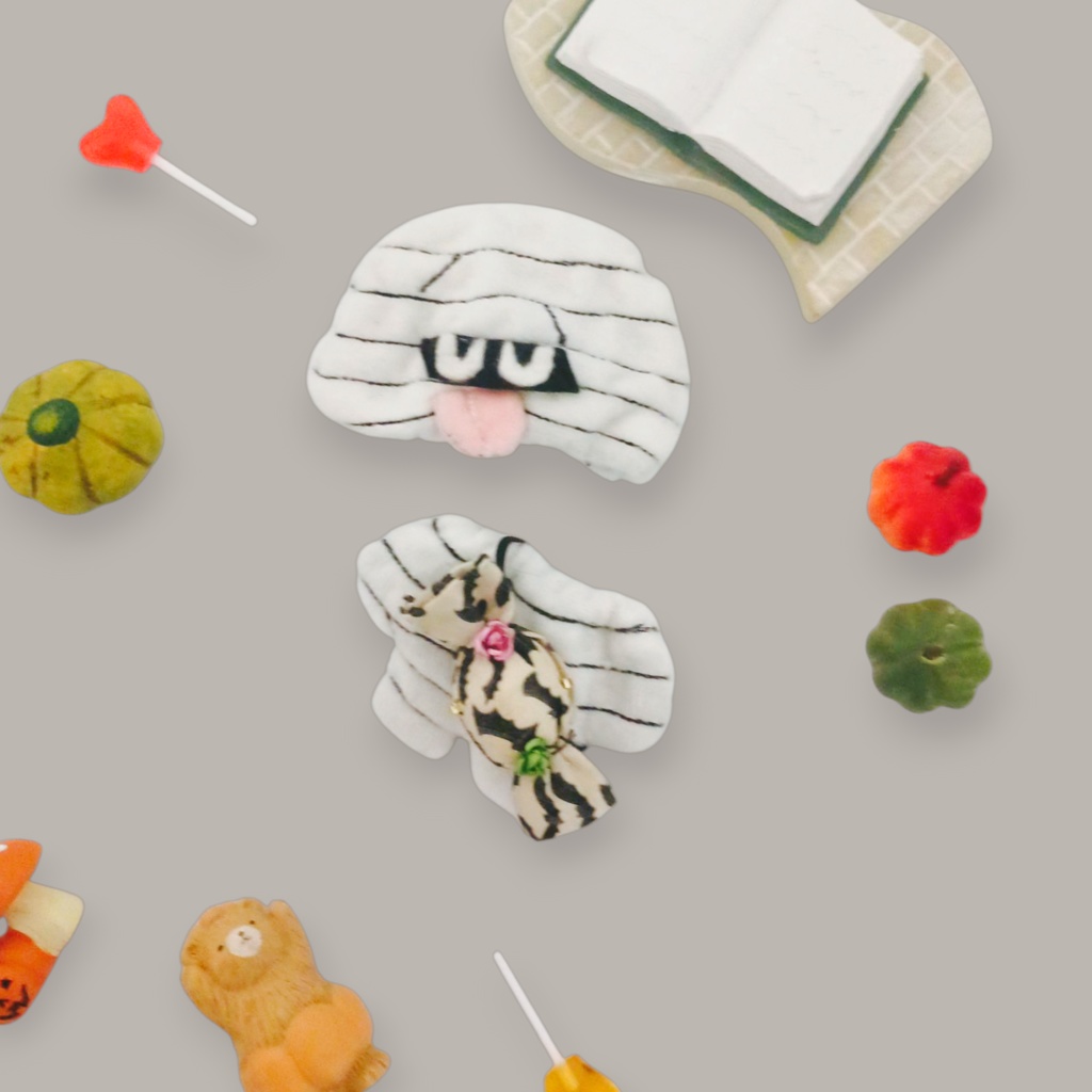 ぬい服 ハロウィン かぼちゃ ミイラ 黒猫 セット 10cm 12cmサイズ