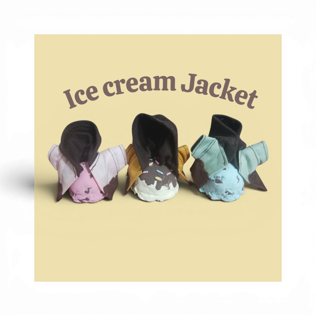 ぬい服 アイスクリーム セット 10cmサイズ 12cmサイズ