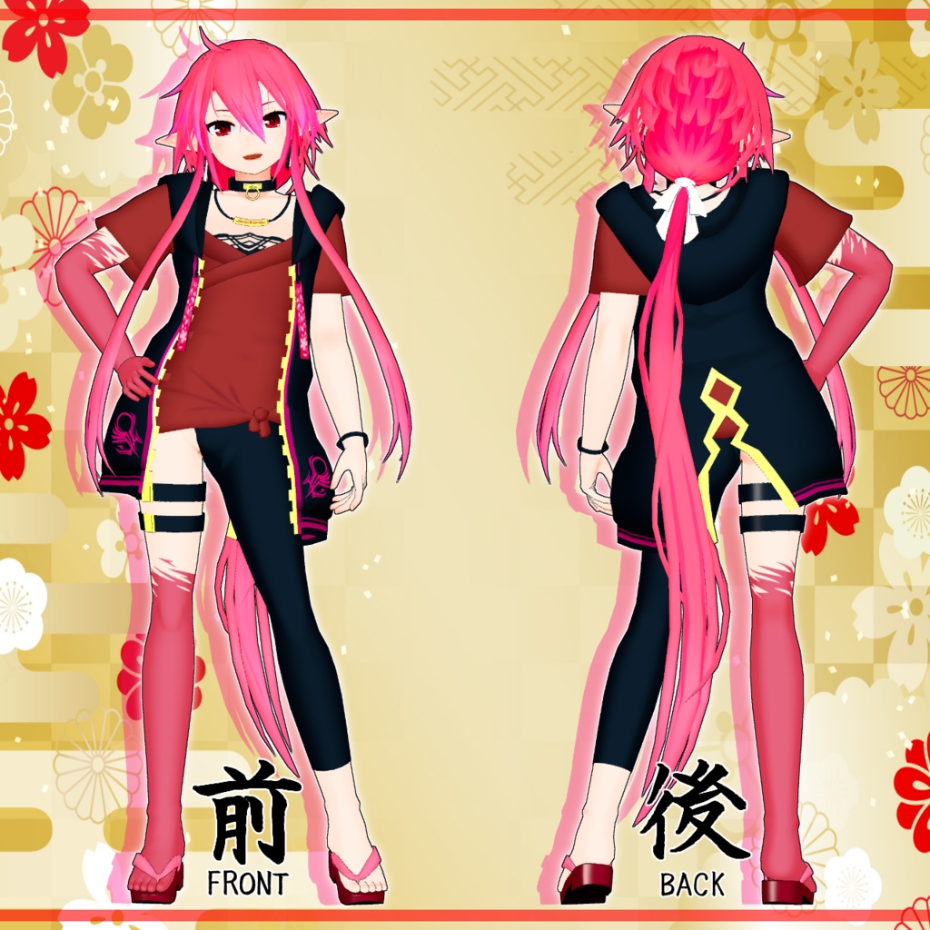 オリジナル3Dモデル「永瀬ヒバナ」Ver.220514