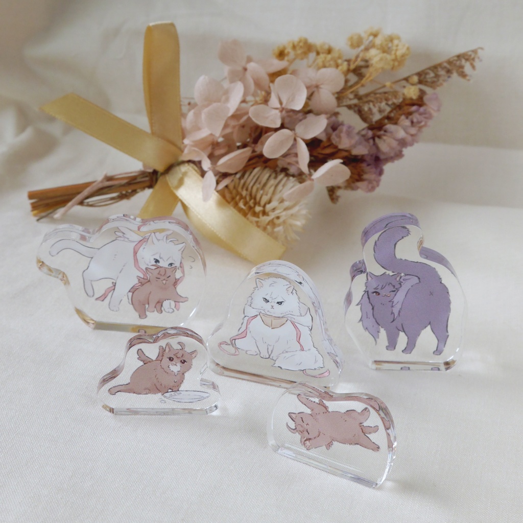 おまけポスカ付き!天司ねこちゃん自立アクリルスタンド