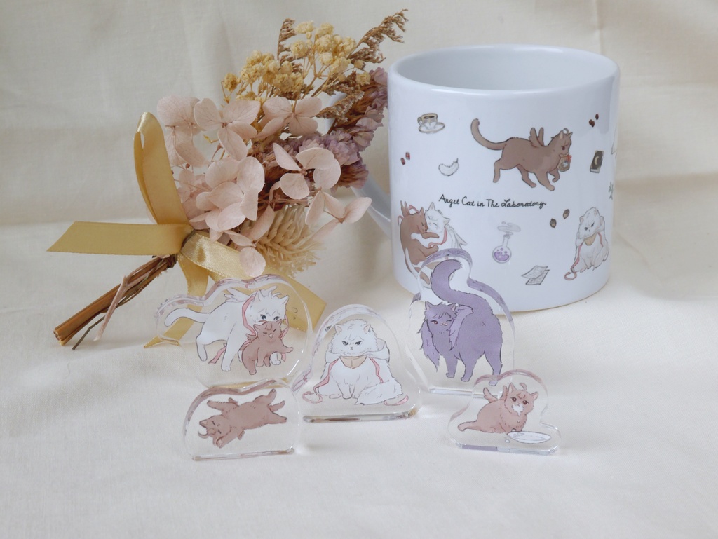 おまけポスカ付き!天司ねこちゃん自立アクリルスタンド