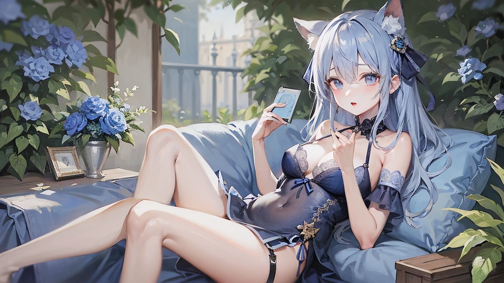 【特別コレクション】Blue Rose & Memories - 高精細デジタルアート 8枚セット (商用利用ライセンス付)