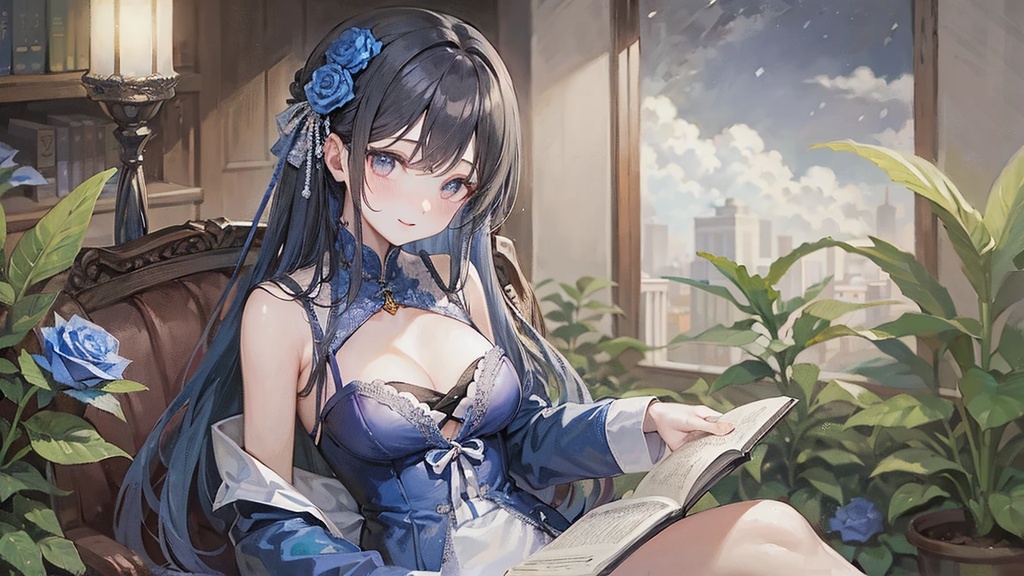 【特別コレクション】Blue Rose & Memories - 高精細デジタルアート 8枚セット (商用利用ライセンス付)