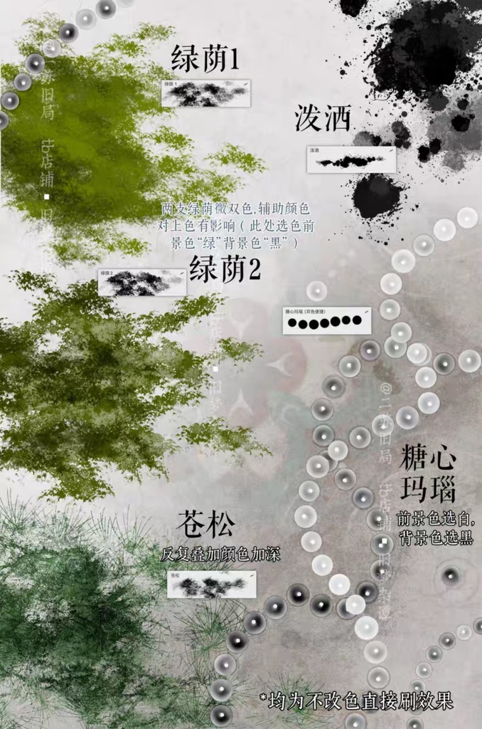 Procreateブラシ インク 57+14本