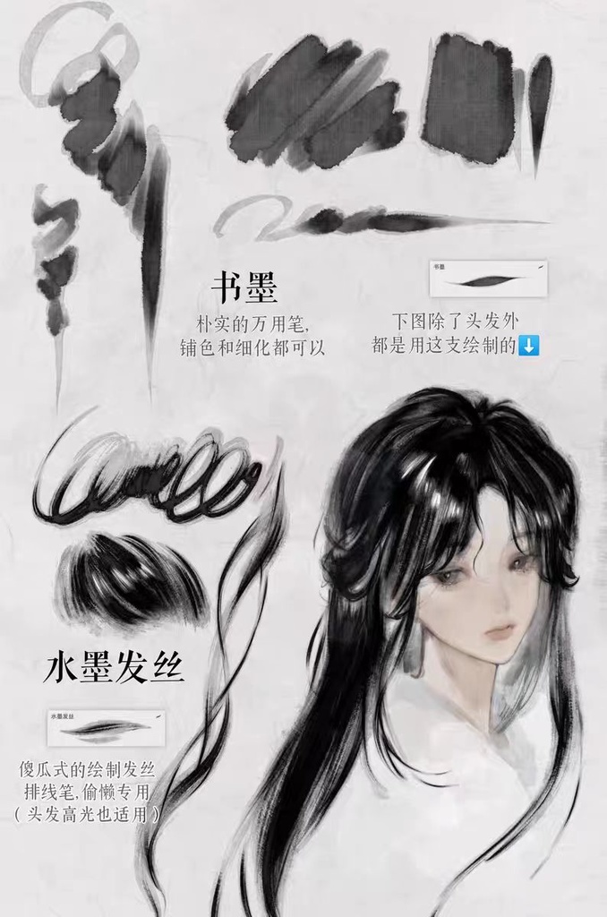 Procreateブラシ インク 57+14本