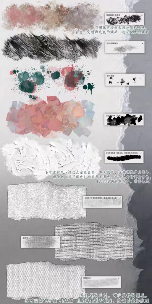 Procreateブラシ 厚塗りの油絵 66+14本