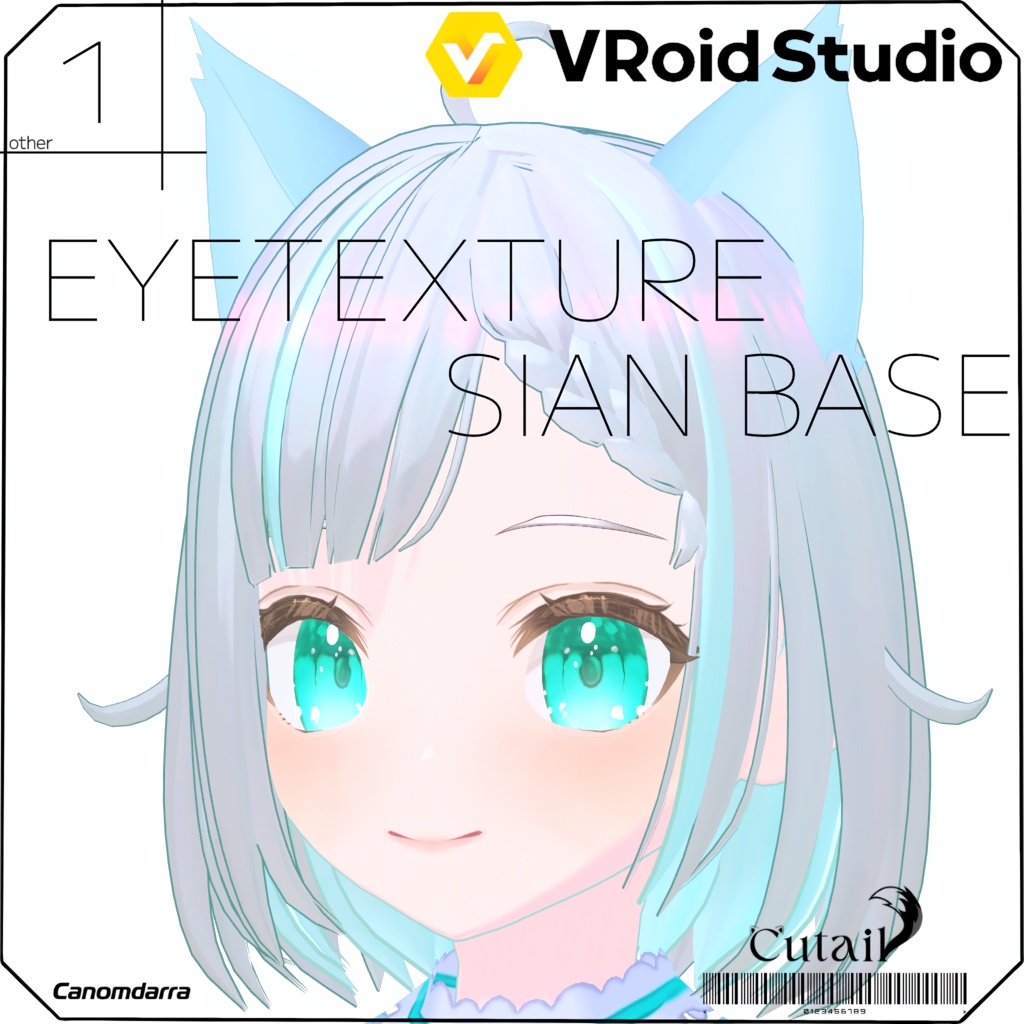 [VRoidテクスチャ対応無料版あり]CutailEYETEX-SIANBASE