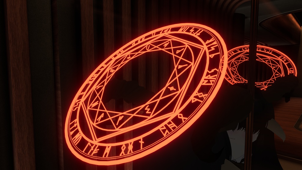 【VRChat想定】　魔法陣っぽいヘイロー　【無料版あり】