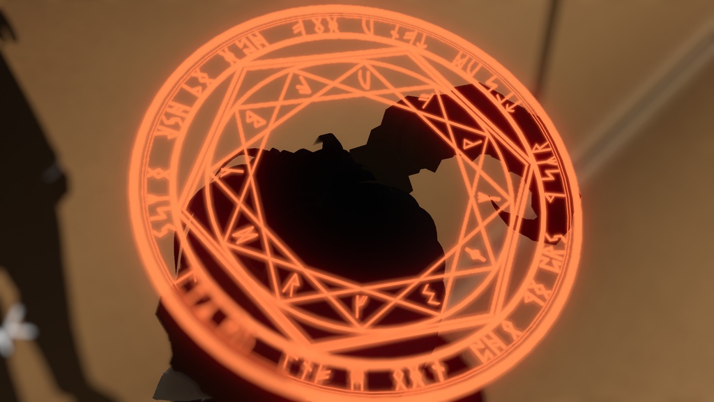 【VRChat想定】 魔法陣っぽいヘイロー 【無料版あり】