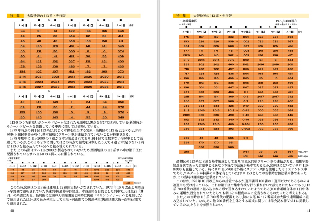 日本かぼちゃ電車学会誌 別冊vol.2 網干区の113系たち・先行簡易版