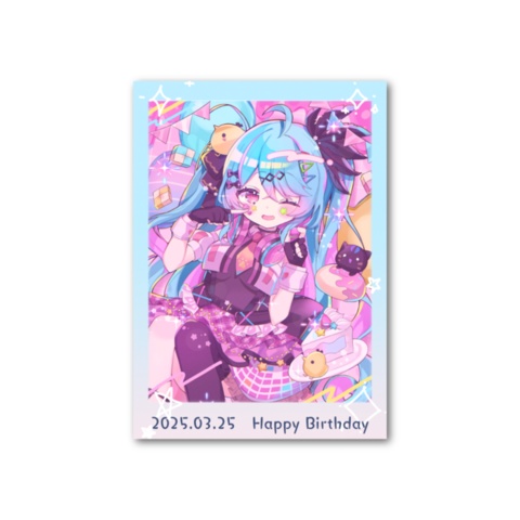 フォト風カード【夢咲みう誕生日2025記念グッズ】