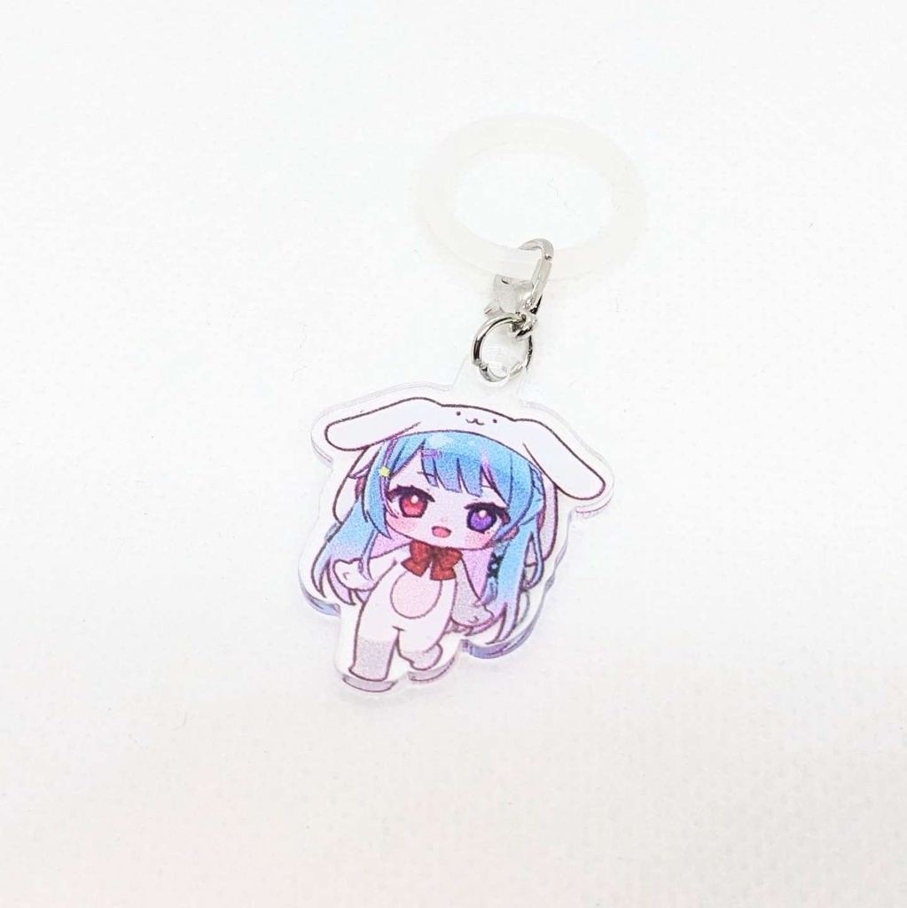 〚２周年記念グッズ〛うさぎのめじるしアクリルキーホルダー