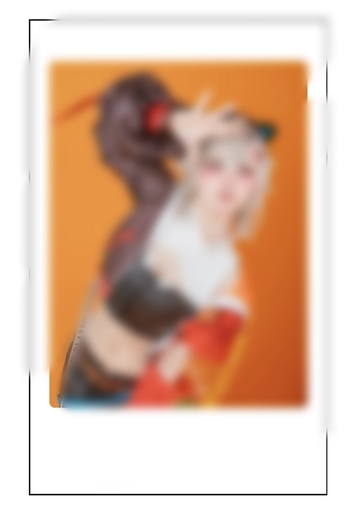 チェキ風カードラクガキあり