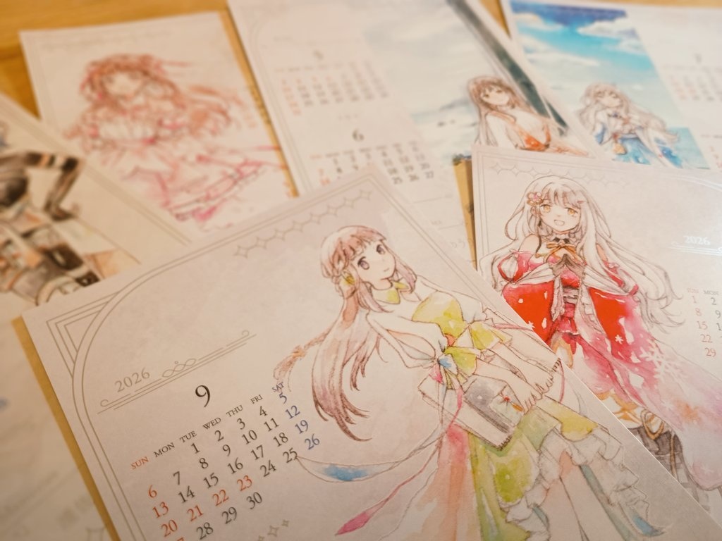 【2026年カレンダー】新潟でんこなイラストカードセット（6枚組）+データ付き