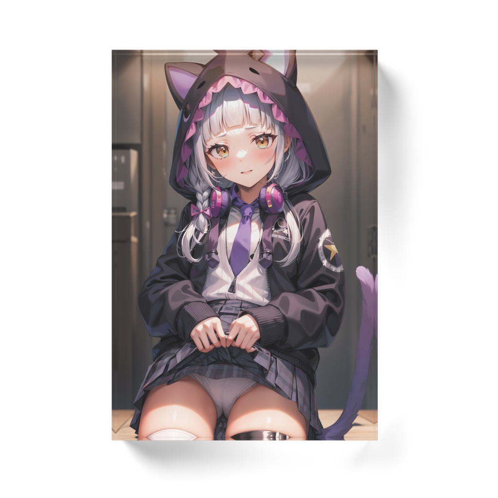 紫咲シオン アクリルブロック ホワイトタイプ