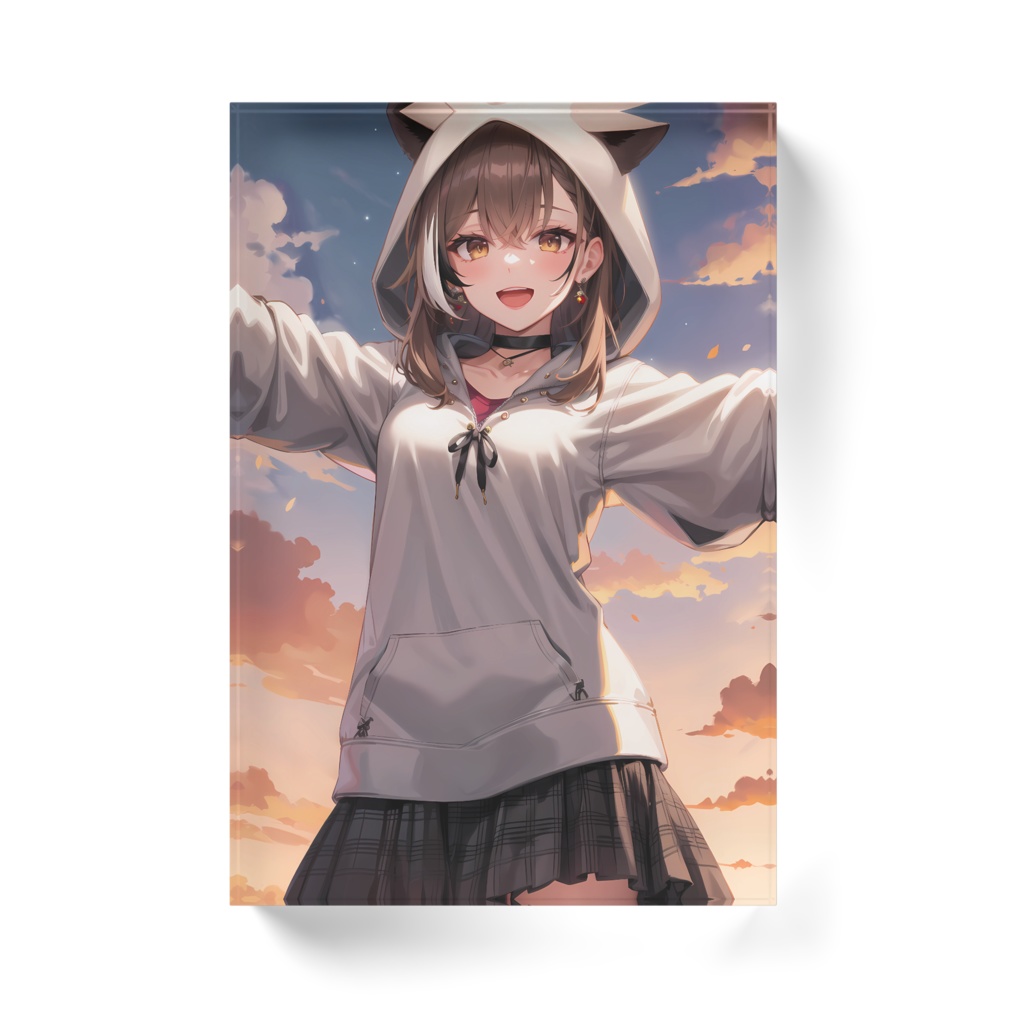 七詩ムメイ アクリルブロック ホワイトタイプ