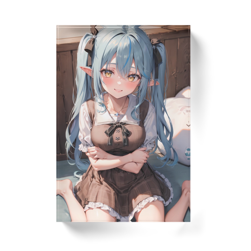 雪花ラミィ アクリルブロック ホワイトタイプ