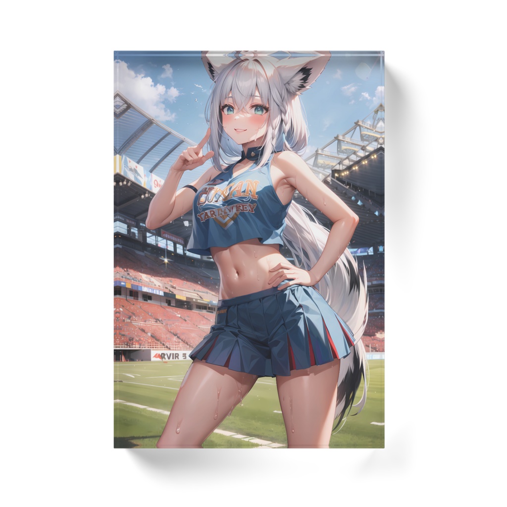 白上フブキ アクリルブロック ホワイトタイプ