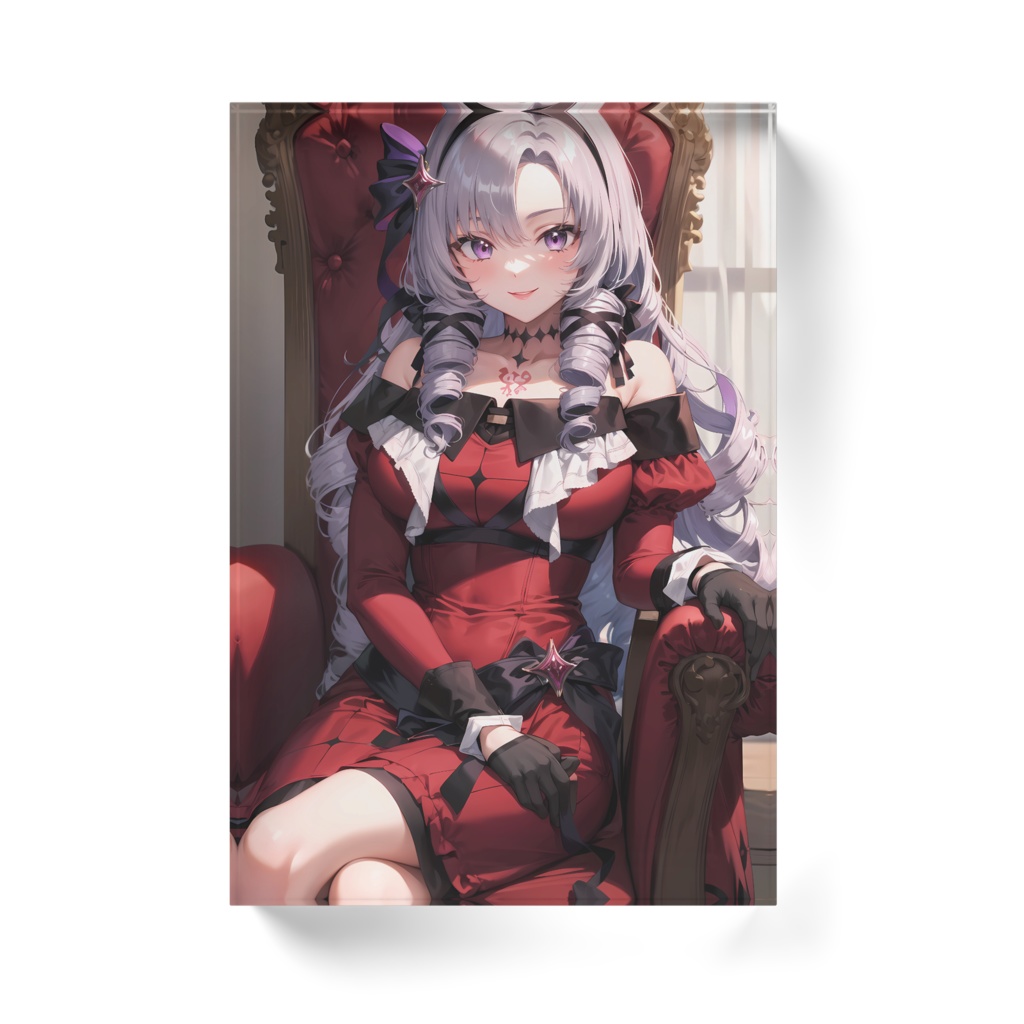 壱百満天原サロメ アクリルブロック ホワイトタイプ