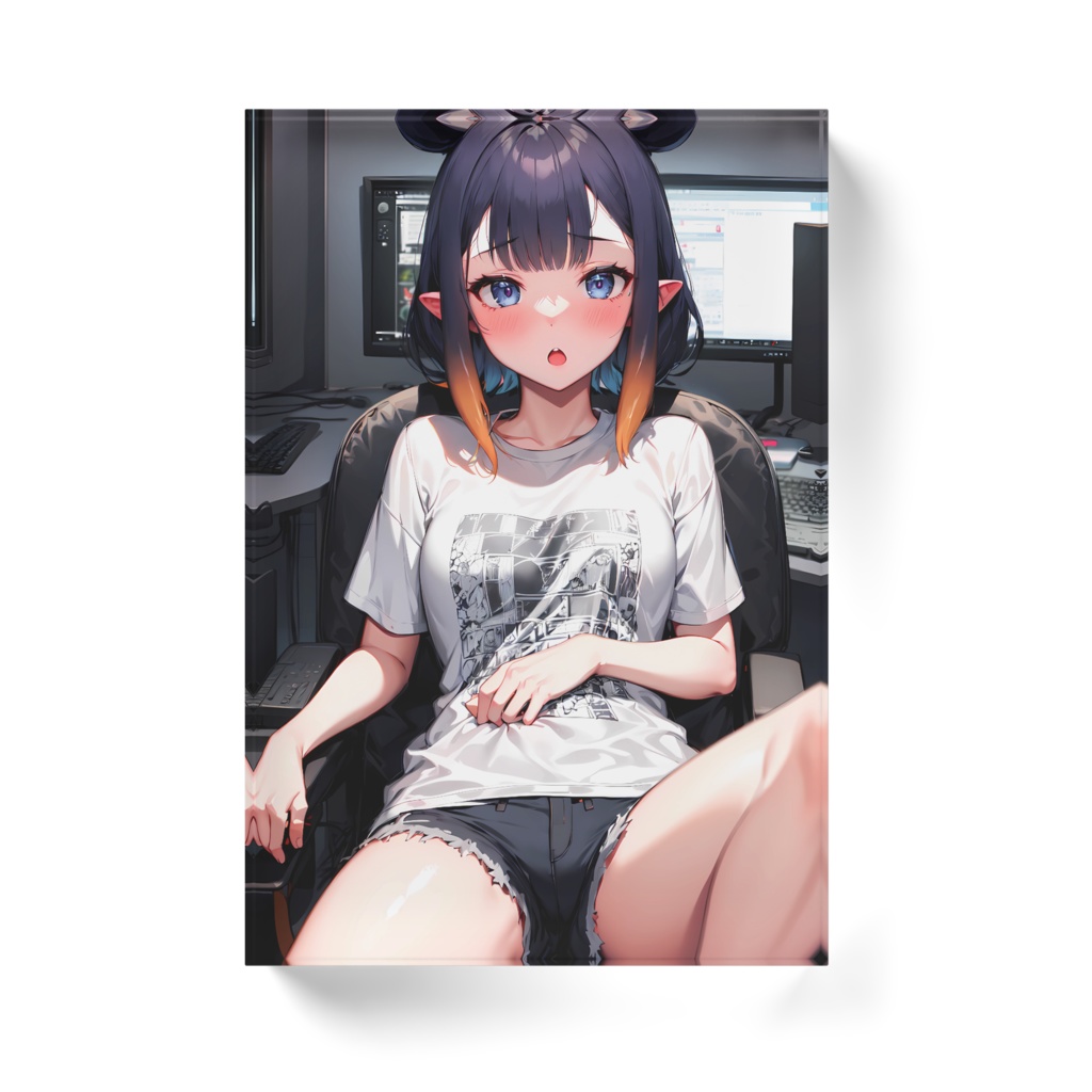 一伊那尓栖 アクリルブロック ホワイトタイプ