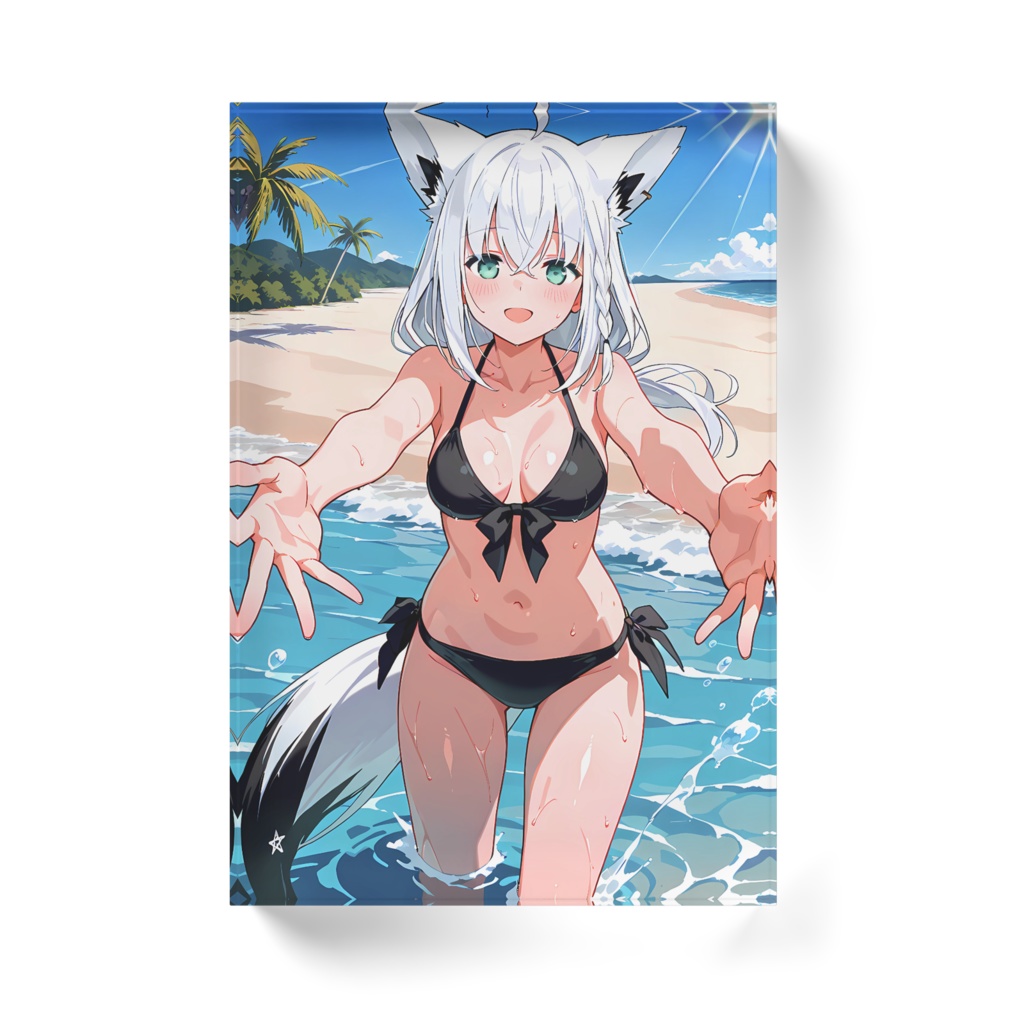 白上フブキ アクリルブロック ホワイトタイプ